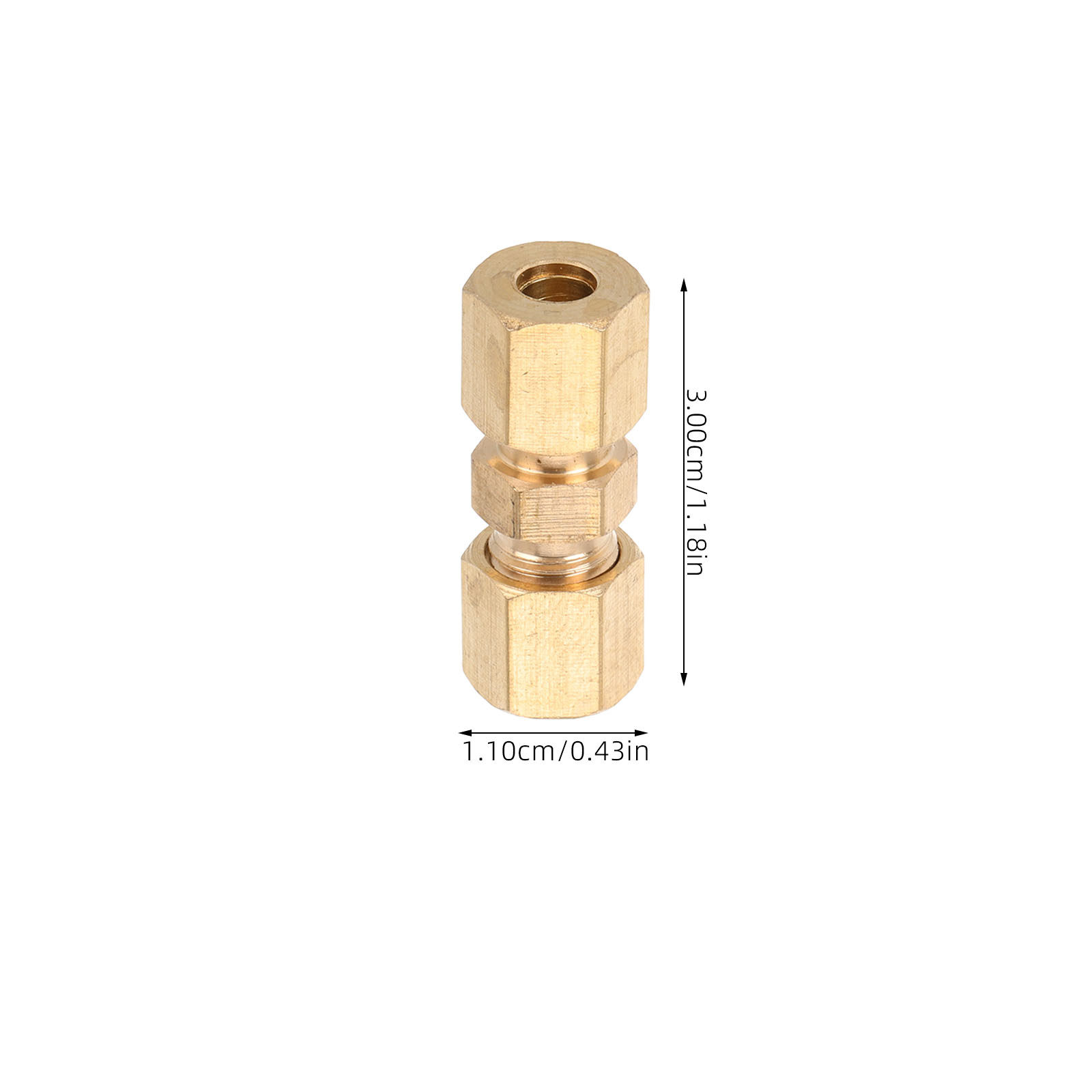 10個入り、真鍮製ブレーキライン接続継手、圧縮式、確実な接続 - Compression Fitting Brass のレビューと価格