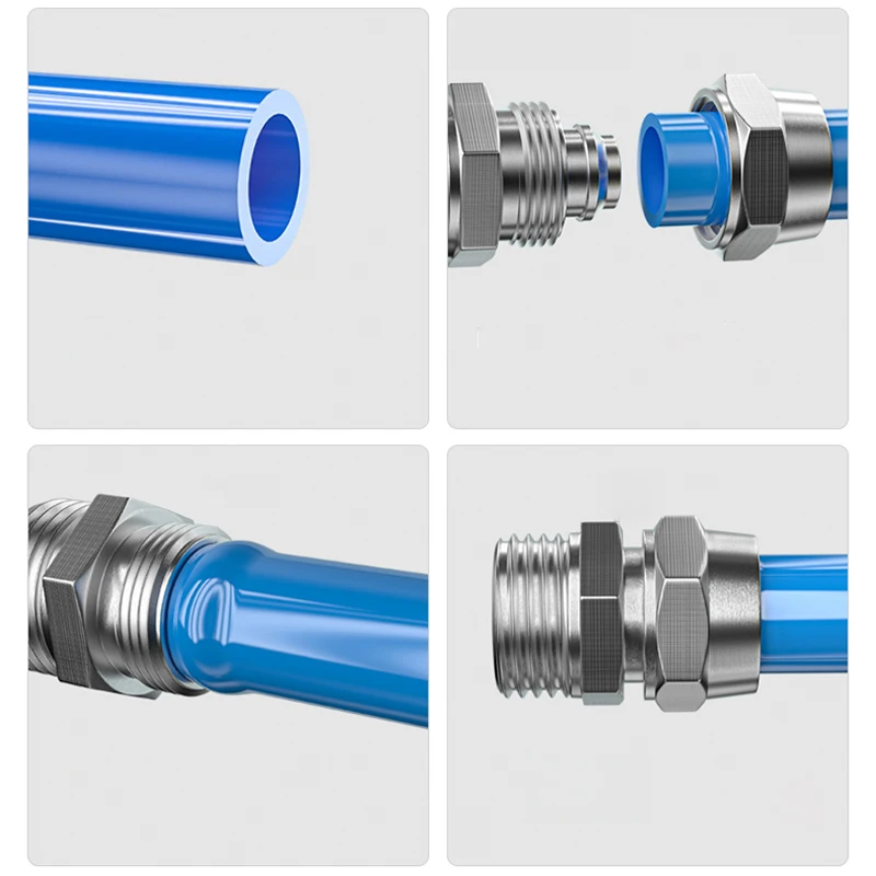 銅空気圧継手エア継手外径 4 6 8 10 12 ミリメート - Compression Fitting Brass のレビューと価格