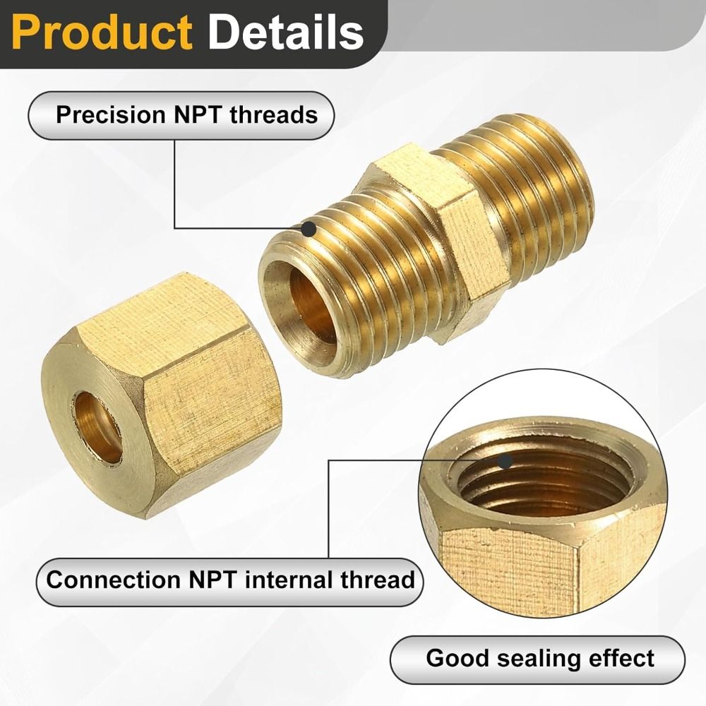 真鍮製圧縮継手 4 5 6 8 10 12 16mm 1/8 - Compression Fitting Brass のレビューと価格