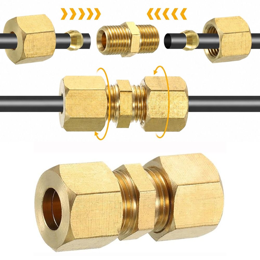 真鍮製圧縮継手 4 5 6 8 10 12 16mm 1/8 - Compression Fitting Brass のレビューと価格